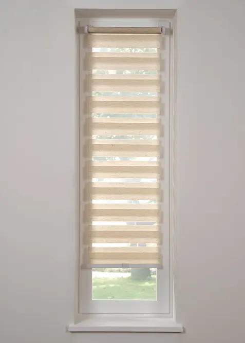 Store double sans chaînette effet lin, bonprix