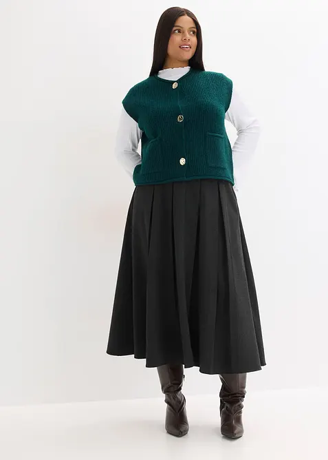 Strickweste mit dekorativen Knöpfen, bonprix