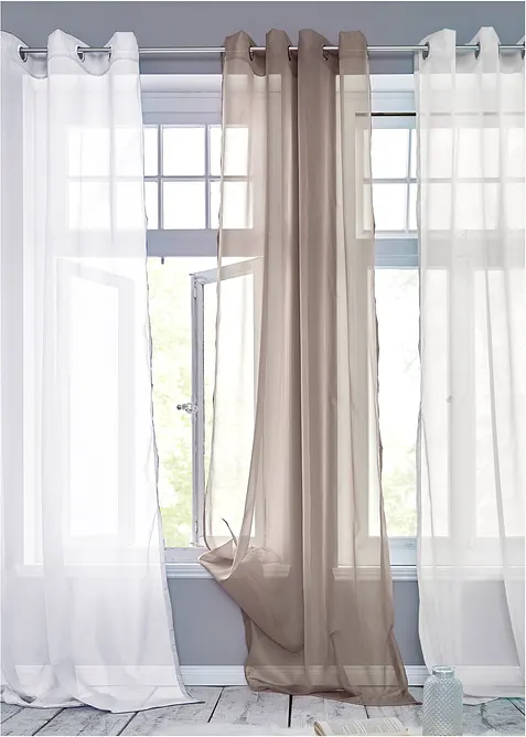 Voilage en tissu l&eacute;ger (1 pce), bonprix