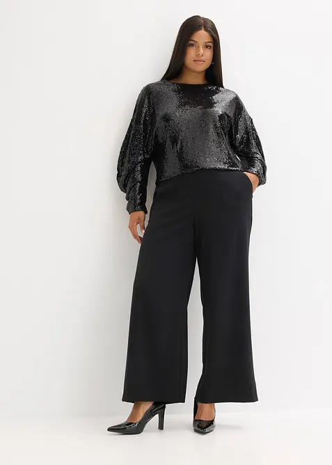 Pailletten-Langarmshirt, bonprix