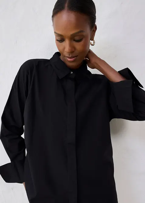 Bluse mit Seidenanteil, bonprix