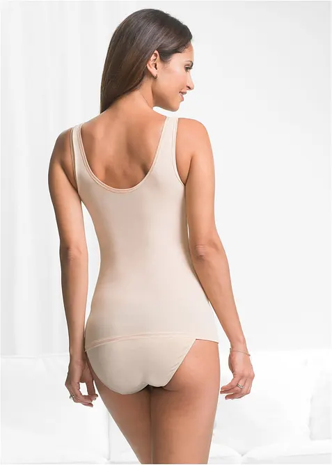 Top sculptant avec dentelle, maintien modéré, bonprix