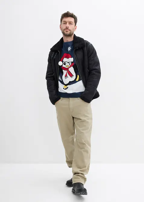 Pull avec motif de Noël, bonprix