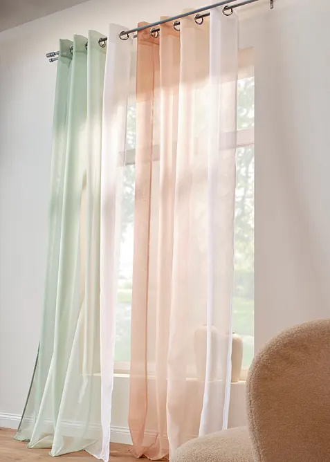 Voilages à effet ombré (2 pces), bonprix