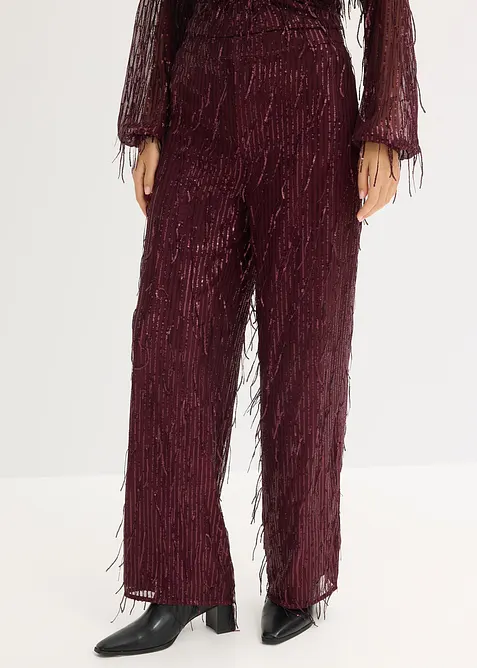 Paillettenhose  mit Fransen, bonprix