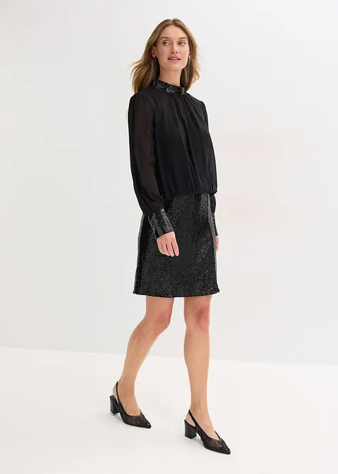 Mini-jupe à sequins, bonprix