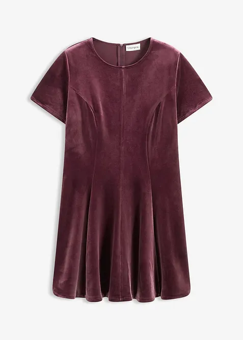 Minikleid aus softem Samt, bonprix