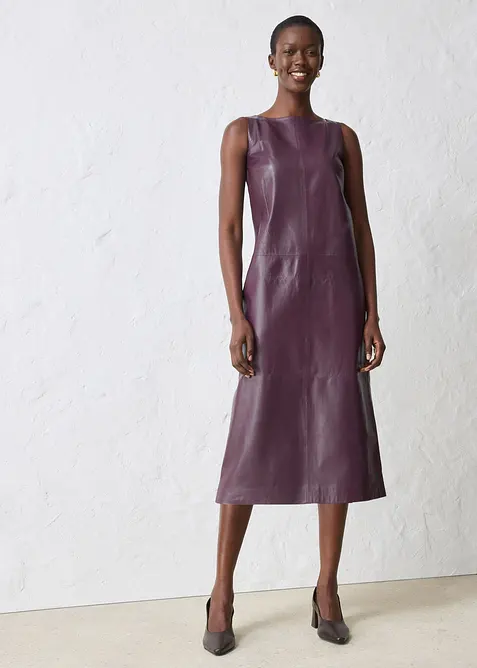 Lederkleid aus Lammnappa, bonprix