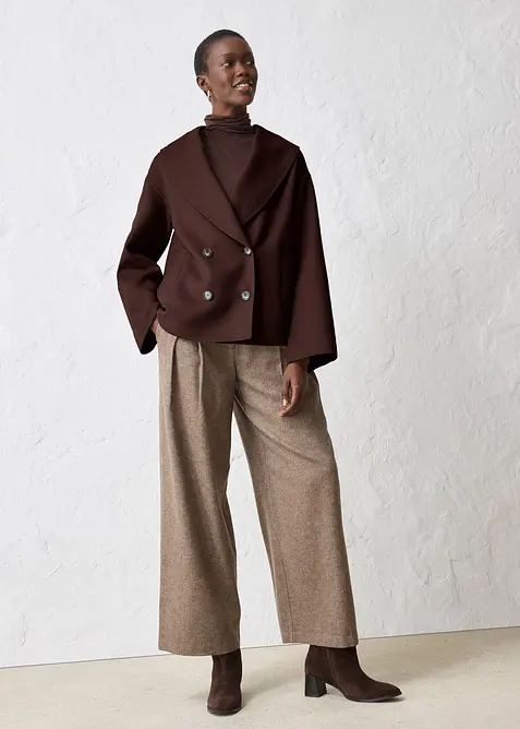 Oversize Jacke aus weichem Woll-Mix, bonprix