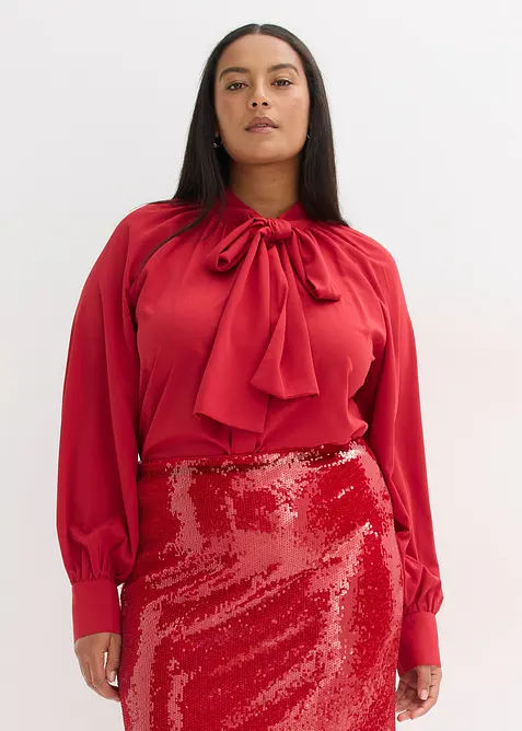 Chemisier à col lavallière, bonprix