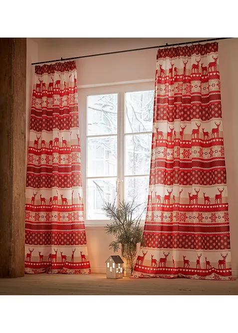 Rideau imprimé élan (1 pce), bonprix