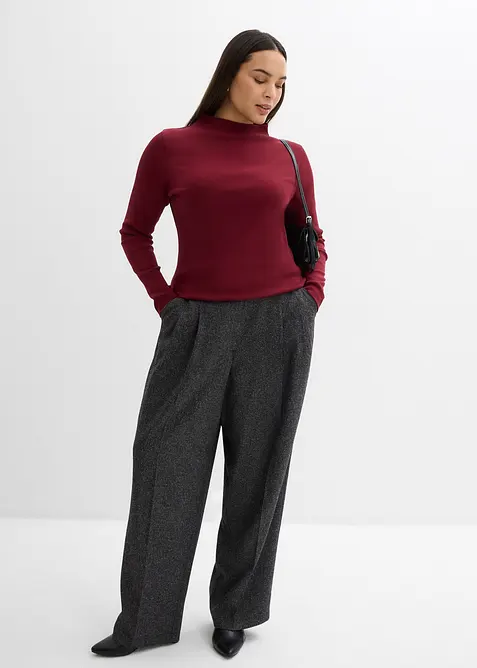 Geripptes Langarmshirt, bonprix