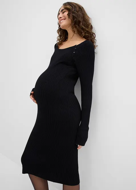 Robe de grossesse et d’allaitement en maille, bonprix