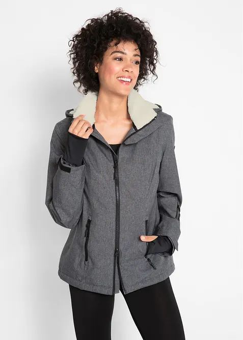 wasserdichte Outdoor-Funktions-Jacke mit Teddyfleece, bonprix