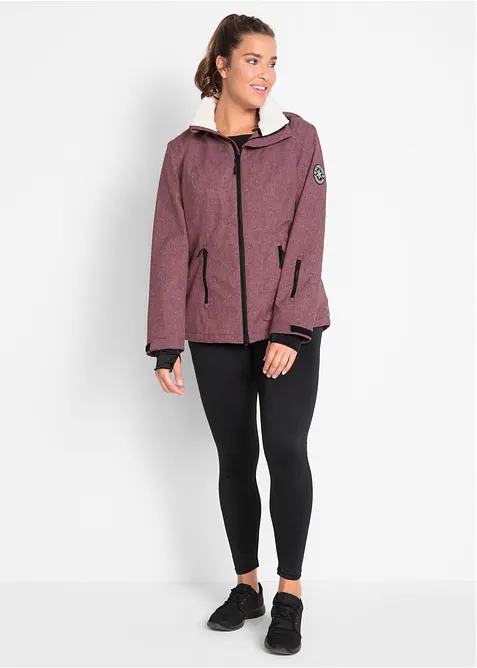 wasserdichte Outdoor-Funktions-Jacke mit Teddyfleece, bonprix