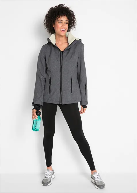 wasserdichte Outdoor-Funktions-Jacke mit Teddyfleece, bonprix