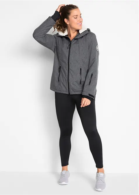 wasserdichte Outdoor-Funktions-Jacke mit Teddyfleece, bonprix