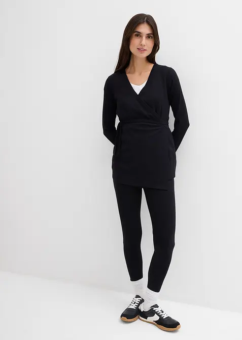 Gilet cache-c&oelig;ur de grossesse et legging confortable (ens. 2 pces), bonprix