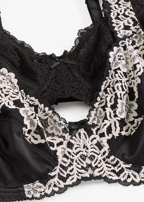 Bügel-BH mit gepolsterten Trägern (2er Pack), bonprix