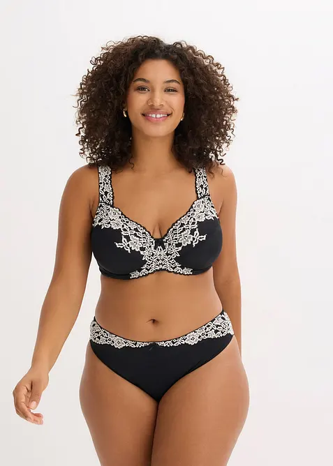 Slip mit zarter Spitze (2er Pack), bonprix