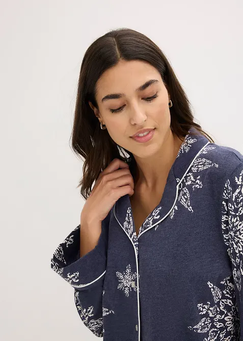 Pyjama mit Knopfleiste, bonprix