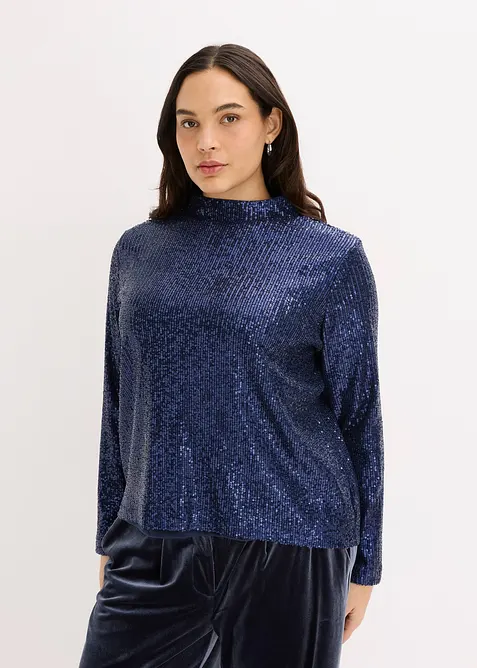 Blouse à sequins, bonprix