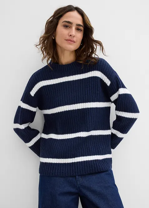 Gestreifter Pullover, bonprix