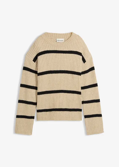 Gestreifter Pullover, bonprix
