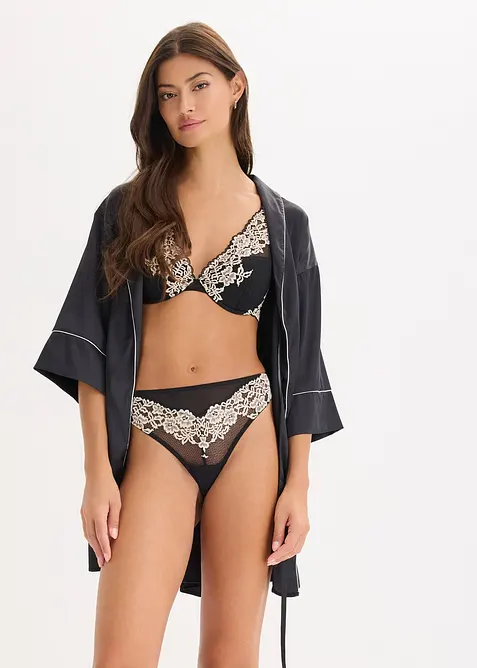 String aus zweifarbiger Spitze, bonprix