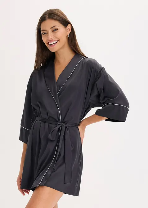 Satin Kimono mit Glanzeffekt, bonprix
