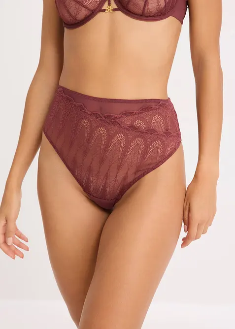 Highwaist String mit feiner Spitze, bonprix