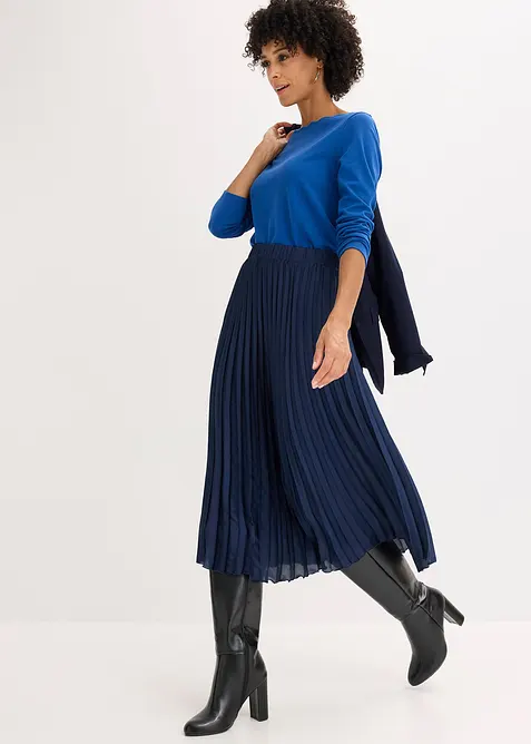 Wellenkanten Shirt aus Punto di Roma, bonprix