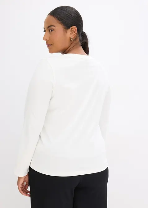 T-shirt manches longues à imprimé, bonprix