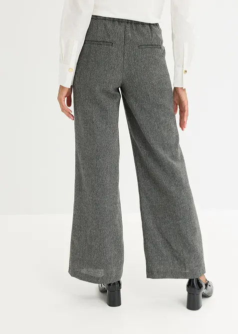 Pantalon bootcut, aspect tweed, bonprix