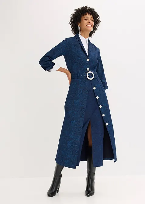 Jupe midi en coton extensible, bonprix