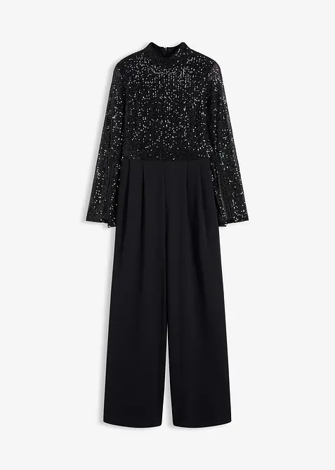 Jersey-Overall mit Pailletten, bonprix