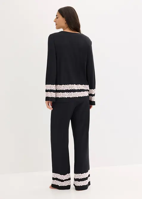 Pyjama aus softem Viskose-Mix, bonprix