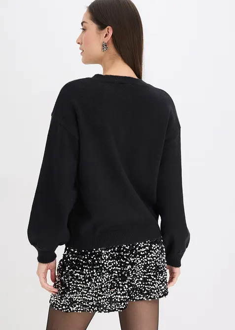 Strickjacke mit dekorativen Knöpfen, bonprix