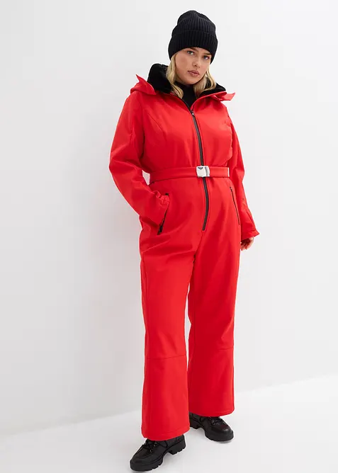 Combinaison de ski rembourr&eacute;e en softshell d&eacute;perlant, bonprix