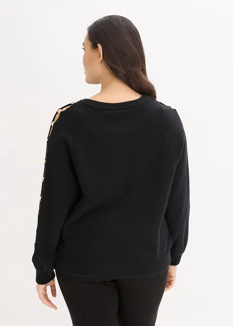 Pullover mit Metall-Perlen, bonprix