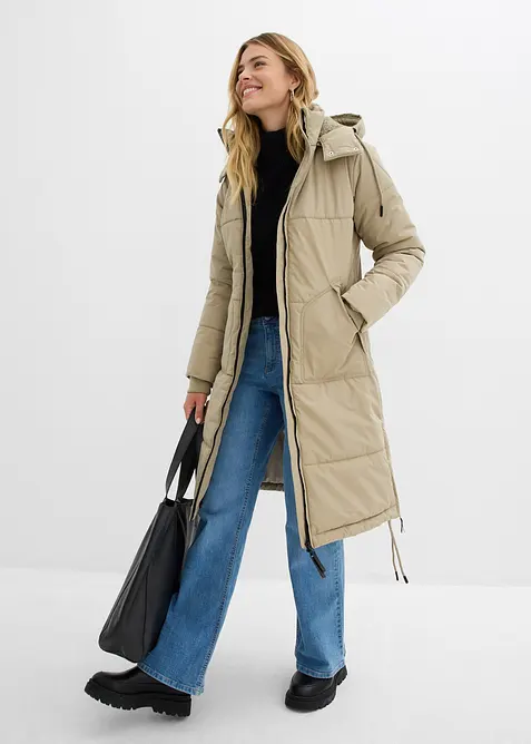 Doudoune longue et déperlante, bonprix