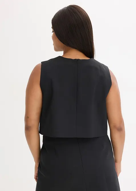 Top sans manches en coton mélangé, bonprix