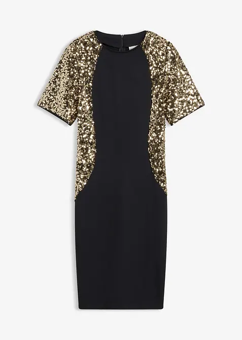 Robe courte à sequins, bonprix