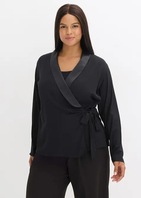 Blouse cache-c&oelig;ur, bonprix