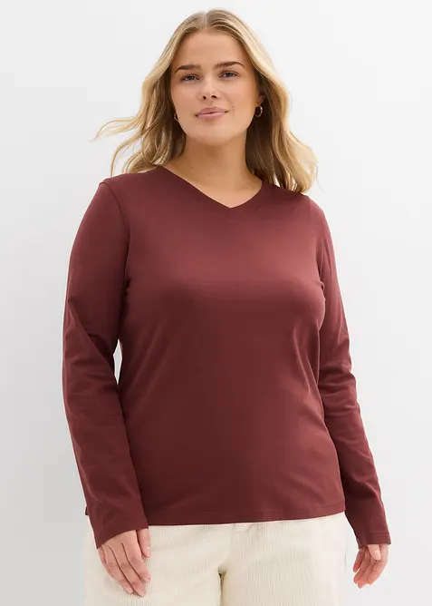 Figurbetontes Langarmshirt, bonprix