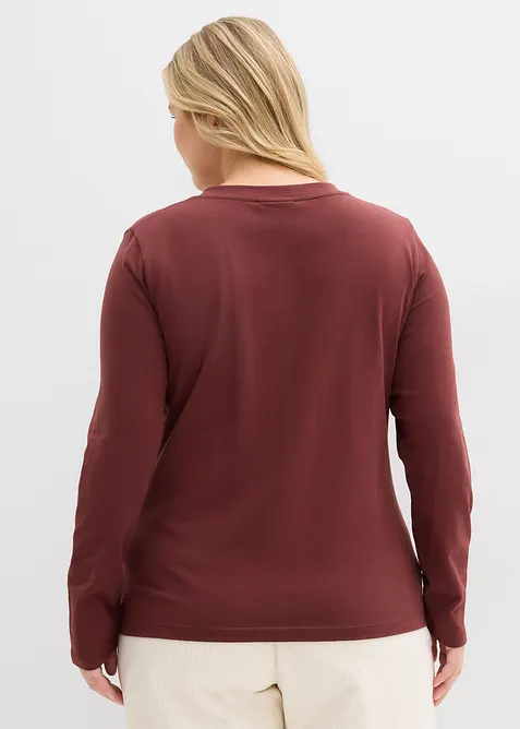 Figurbetontes Langarmshirt, bonprix