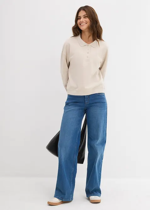 Sweatshirt aus reiner Bio-Baumwolle, bonprix