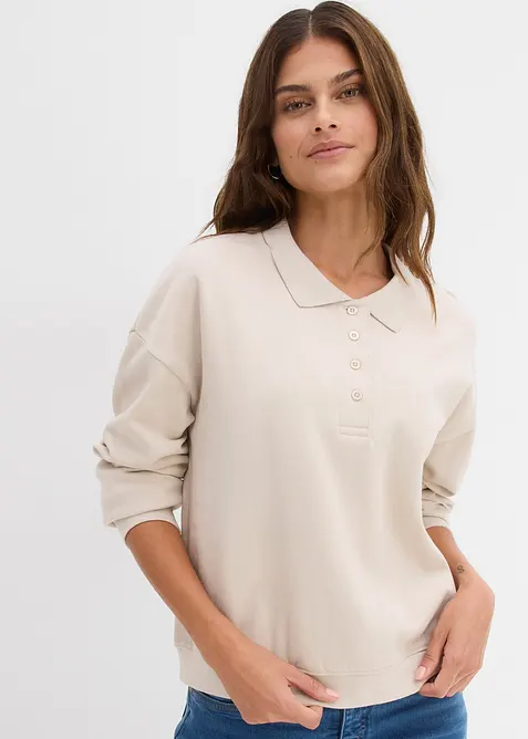 Sweatshirt aus reiner Bio-Baumwolle, bonprix
