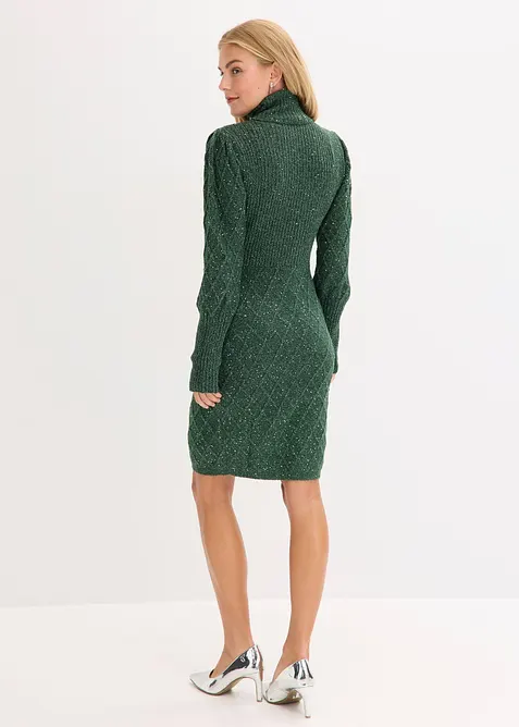 Strickkleid mit Pailletten, bonprix