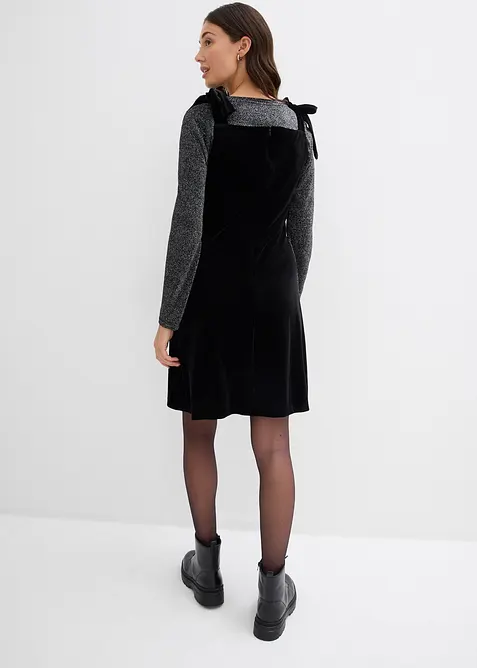 Minikleid aus softem Samt, bonprix